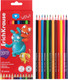 Миниатюра изображения товара Набор цветных карандашей Erich Krause Jolly Friends / 61792 (12цв)