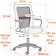 Миниатюра изображения товара Кресло офисное Tetchair Staff флок/ткань (коричневый/черный, 6/W-11)