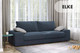 Миниатюра изображения товара Диван Mio Tesoro Elke Base (Velutto 48 синий)