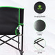 Миниатюра изображения товара Кресло складное НПО Кедр Black / SK-03-BG (черный/зеленый)
