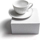 Миниатюра изображения товара Чашка с блюдцем Stenova Home Bali 61410131 (белый)