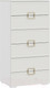Миниатюра изображения товара Комод ТриЯ Стелла (белый холст/белый жемчуг)