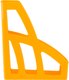 Миниатюра изображения товара Лоток для бумаг Стамм Лидер / ЛТВ-31796 (желтый)