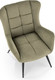 Миниатюра изображения товара Кресло мягкое Halmar Byron (оливковый/черный)