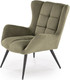 Миниатюра изображения товара Кресло мягкое Halmar Byron (оливковый/черный)