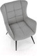Миниатюра изображения товара Кресло мягкое Halmar Byron (серый/черный)