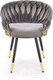 Миниатюра изображения товара Стул Halmar K551 (серый/черный/золотистый)