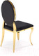 Миниатюра изображения товара Стул Halmar K556 (черный/золотистый)
