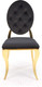 Миниатюра изображения товара Стул Halmar K556 (черный/золотистый)