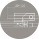 Миниатюра изображения товара Душевой уголок Cezares SLIDER-A-2-70/80-GRIGIO-GM
