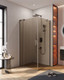 Миниатюра изображения товара Душевой уголок Cezares SLIDER-AH-1-100-70/80-BR-GM