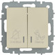 Миниатюра изображения товара Выключатель IEK Brite BR-V20-2-10-K10 (бежевый)