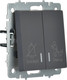 Миниатюра изображения товара Выключатель IEK Brite BR-V20-2-10-K53 (графит)