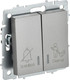 Миниатюра изображения товара Выключатель IEK Brite BR-V20-2-10-K46 (сталь)