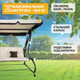 Миниатюра изображения товара Качели садовые National Tree Company Lux с тентом и подушками К-2 / DS-187 (бежевый)