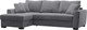 Миниатюра изображения товара Диван угловой Mio Tesoro Като 33 Левый (Germes Grafit)