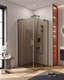 Миниатюра изображения товара Душевой уголок Cezares SLIDER-AH-2-80/90-100/110-BR-GM