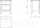 Миниатюра изображения товара Прикроватная тумба Mio Tesoro Сага / 2.08.03.010.16 (темно-бирюзовый/ясень)