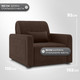 Миниатюра изображения товара Кресло-кровать Mio Tesoro Борго 107 80 (Ultra Chocolate)