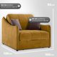 Миниатюра изображения товара Кресло-кровать Mio Tesoro Эско 32 АТС80 (Ultra Mustard/Ultra Stone)