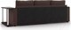 Миниатюра изображения товара Диван угловой Mio Tesoro Атланта 110 (Savana Chocolate/Ecostile Chocolate)