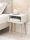 Миниатюра изображения товара Прикроватная тумба Monofix Одос (белый/лак)