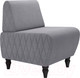 Миниатюра изображения товара Кресло мягкое Monofix Буно (велюр/светло-серый №7)