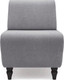 Миниатюра изображения товара Кресло мягкое Monofix Буно (велюр/светло-серый №7)