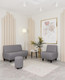 Миниатюра изображения товара Кресло мягкое Monofix Буно (велюр/светло-серый №7)