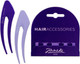 Миниатюра изображения товара Набор заколок для волос Janeke Hair Clip JG48020 VIO (2шт, сирень/фиолетовый)