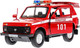Миниатюра изображения товара Гараж игрушечный Технопарк Пожарная Часть / GARAGE-22SL1XCAR-FIR