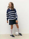 Миниатюра изображения товара Джемпер детский Amarobaby Strip / AB-OD24-S26/20-152 (синий, р.152)