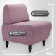Миниатюра изображения товара Кресло мягкое Monofix Буно (велюр/сиреневый №28)