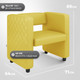 Миниатюра изображения товара Кресло мягкое Monofix Йокки (экокожа/желтый)