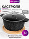 Миниатюра изображения товара Кастрюля Elan Gallery Гармония вкуса / 121152 (черный мрамор)