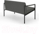 Миниатюра изображения товара Диван садовый Monofix Юнта (темно-серый)