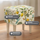 Миниатюра изображения товара Пуф Monofix Одос Принт (лимон/микровелюр)
