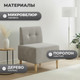 Миниатюра изображения товара Кресло мягкое Monofix Четт (микровелюр/жемчуг №02)