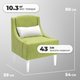Миниатюра изображения товара Кресло мягкое Monofix Лотти (велюр/оливковый №11)