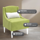 Миниатюра изображения товара Кресло мягкое Monofix Лотти (велюр/оливковый №11)