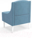 Миниатюра изображения товара Кресло мягкое Monofix Лотти (велюр/серый/голубой №22)