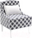 Миниатюра изображения товара Кресло мягкое Monofix Лотти Принт (микровелюр/графит)