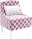 Миниатюра изображения товара Кресло мягкое Monofix Лотти Принт (микровелюр/бордовый)