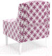 Миниатюра изображения товара Кресло мягкое Monofix Лотти Принт (микровелюр/бордовый)