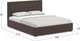 Миниатюра изображения товара Двуспальная кровать Moon Family 1251 / MF010065