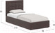 Миниатюра изображения товара Односпальная кровать Moon Family 1251 / MF010067