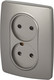 Миниатюра изображения товара Розетка ЭРА Эксперт 11-2205-03 / Б0063046 (алюминий)