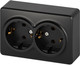 Миниатюра изображения товара Розетка ЭРА Эксперт 11-2205-05 / Б0063047 (антрацит)