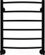 Миниатюра изображения товара Полотенцесушитель водяной GRANULA Классик 50x60 (нижнее подключение, черный матовый)