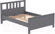 Миниатюра изображения товара Полуторная кровать Mio Tesoro Сага 140x200 2.08.04.060.4 (серый)